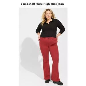 Torrid Bombshell Flare High-Rise Jeans - Size 20S***